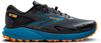 BROOKS Divide 5 EBONY/MOSAIC BLUE/ORANGE