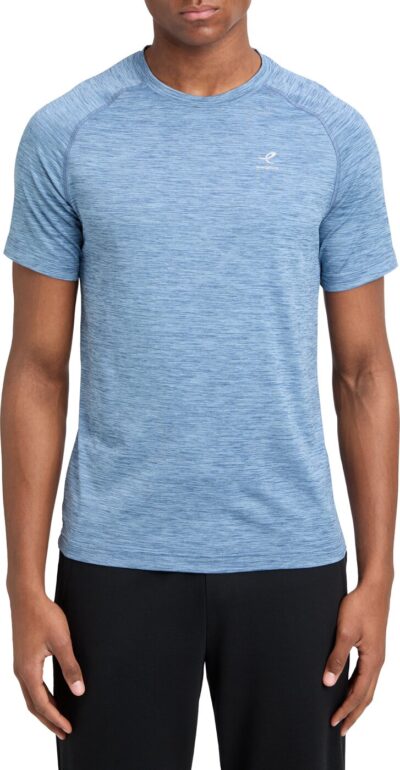 ENERGETICS He.-T-Shirt Rylu SS M MELANGE/NAVY/BLUE DA – Bild 2