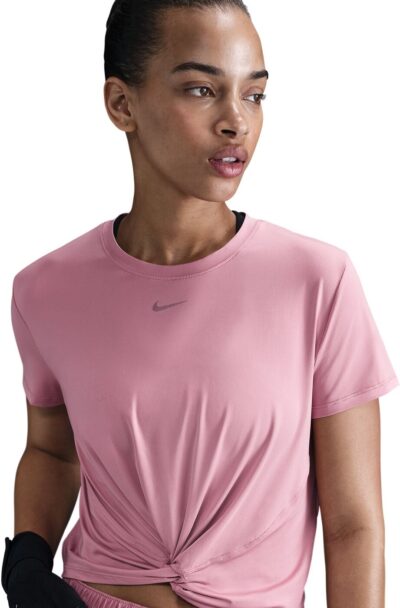 NIKE W NK ONE CLASSIC TWST SS ELEMENTAL PINK/BLACK