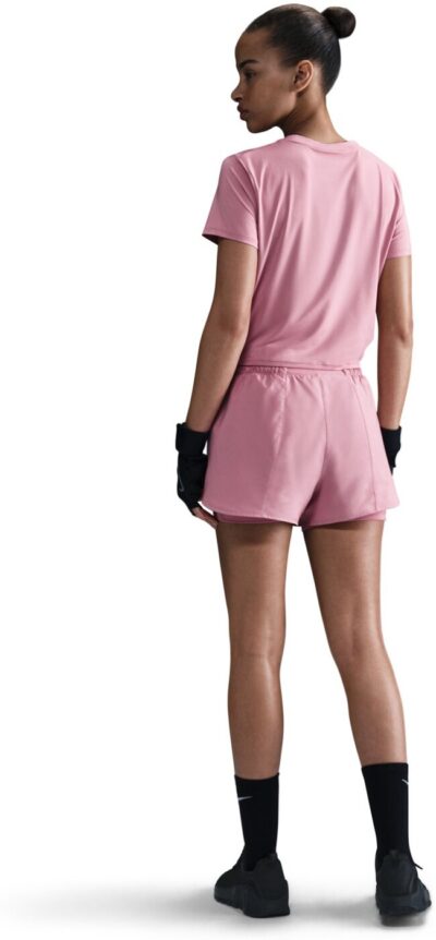 NIKE W NK ONE CLASSIC TWST SS ELEMENTAL PINK/BLACK – Bild 5