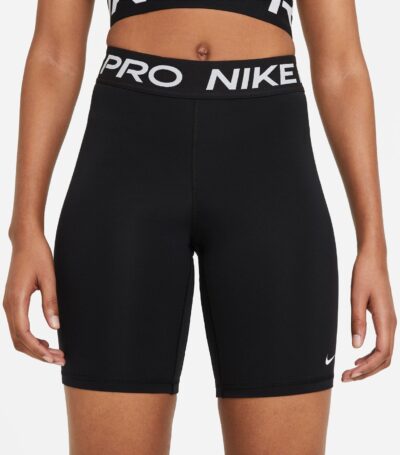 NIKE W NP 365 SHORT 8IN BLACK/WHITE