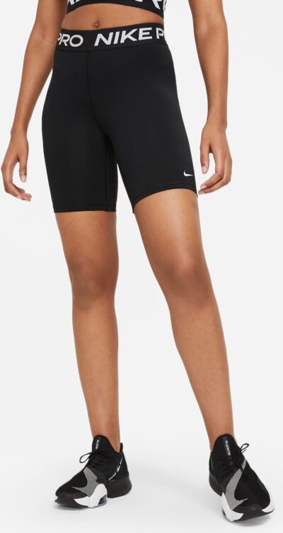 NIKE W NP 365 SHORT 8IN BLACK/WHITE – Bild 4