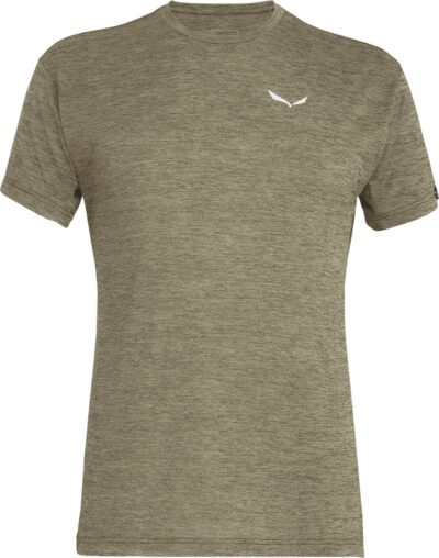 SALEWA PUEZ MELANGE DRY M S/S TEE DARK OLIVE MELANGE