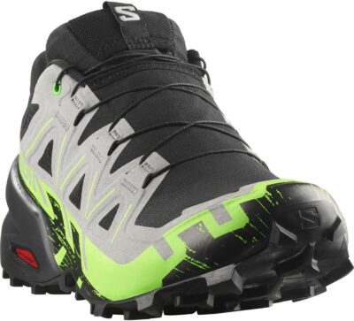 SALOMON SHOES SPEEDCROSS 6 GTX Bk/A BLACK/ALLOY/GREEN GECKO – Bild 5