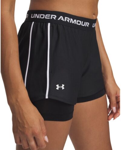 UNDER ARMOUR TECH PLAY UP 2IN1 SHORTS BLACK – Bild 4
