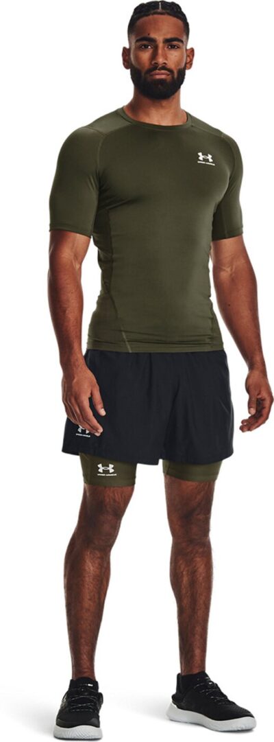 UNDER ARMOUR UA HG ARMOUR COMP SS MARINE OD GREEN – Bild 3