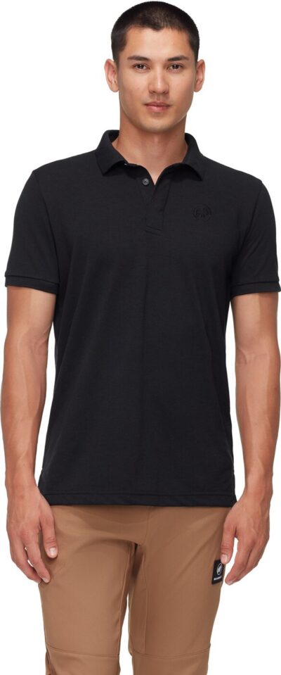 MAMMUT Mammut Logo Polo Men BLACK – Bild 2