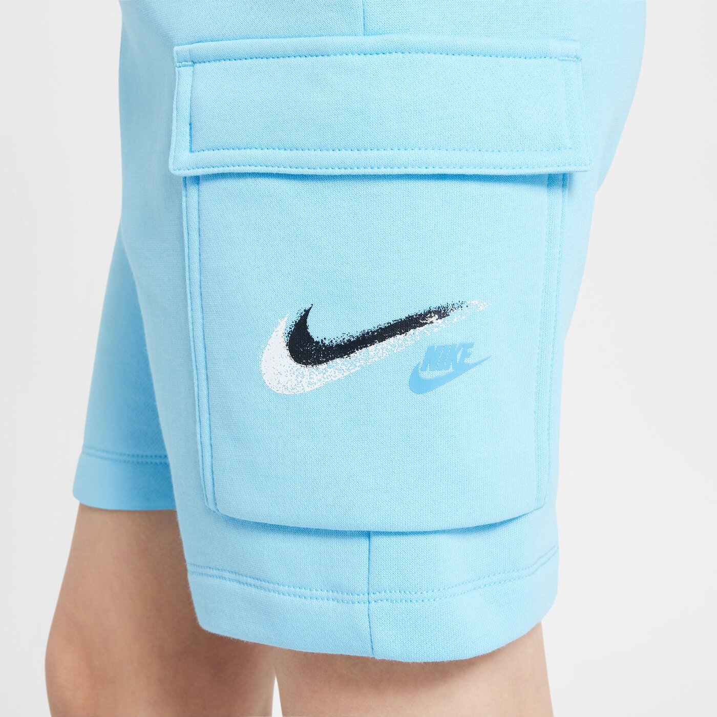 NIKE B NSW SI FLC SHORT AQUARIUS BLUE – Bild 5