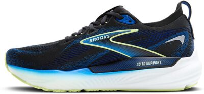 BROOKS Glycerin GTS 22 BLACK/COBALT/NEO YELLOW – Bild 4