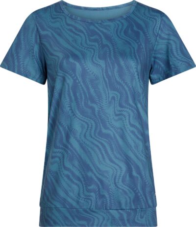 ENERGETICS Da.-T-Shirt Jewel SS W AOP-/NAVY/BLUE PETRO