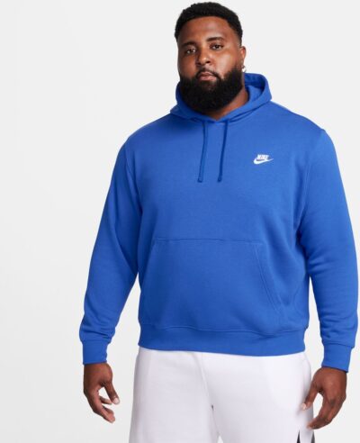 NIKE M NSW CLUB HOODIE PO BB GAME ROYAL/GAME ROYAL/WHITE