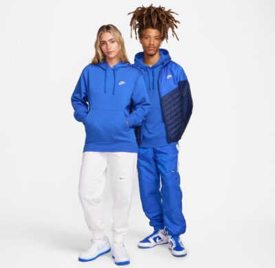 NIKE M NSW CLUB HOODIE PO BB GAME ROYAL/GAME ROYAL/WHITE – Bild 6