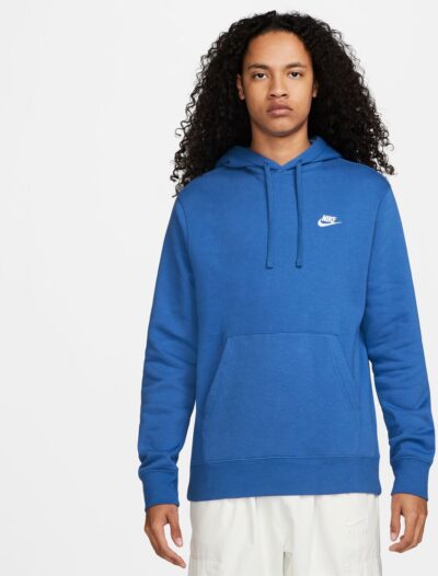 NIKE M NSW CLUB HOODIE PO BB GAME ROYAL/GAME ROYAL/WHITE – Bild 7