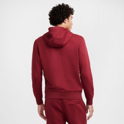 NIKE M NSW CLUB HOODIE PO BB TEAM RED/TEAM RED/WHITE – Bild 2