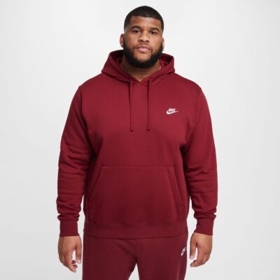 NIKE M NSW CLUB HOODIE PO BB TEAM RED/TEAM RED/WHITE – Bild 4