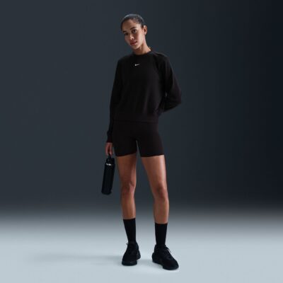 NIKE W NK ONE DF CREW HBR TT BLACK/COOL GREY/WHITE – Bild 6