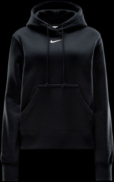 NIKE W NSW PHNX FLC STD PO HOODIE BLACK/SAIL