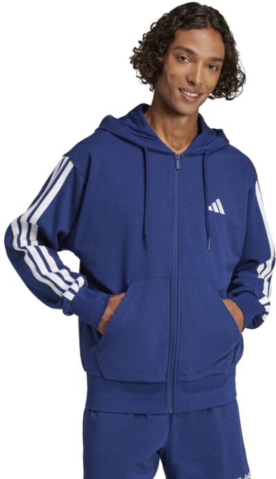 ADIDAS M 3S FT FZ HD DKBLUE/WHITE – Bild 2