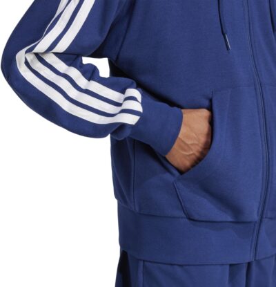ADIDAS M 3S FT FZ HD DKBLUE/WHITE – Bild 7