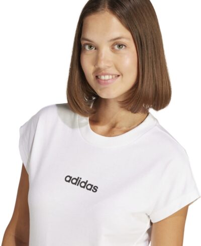 ADIDAS W LIN SJ T WHITE/BLACK – Bild 5