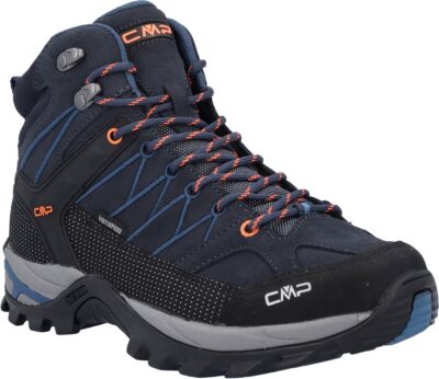 CMP RIGEL MID TREKKING SHOES WP B.BLUE-FLASH ORANGE – Bild 6