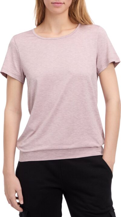 ENERGETICS Da.-T-Shirt Jewel SS W MELANGE/LILAC DARK/R – Bild 2