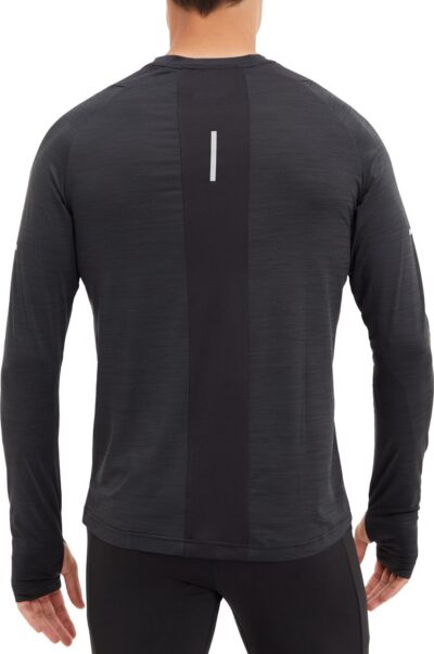 ENERGETICS He.-Langarmshirt Ailo LS M MELANGE/BLACK/BLACK – Bild 3