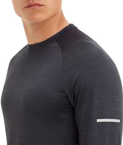 ENERGETICS He.-Langarmshirt Ailo LS M MELANGE/BLACK/BLACK – Bild 5