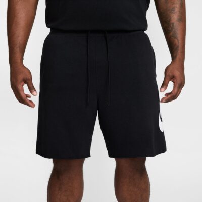 NIKE M NK CLUB ALUMNI FT SHORT BLACK/BLACK/WHITE – Bild 4