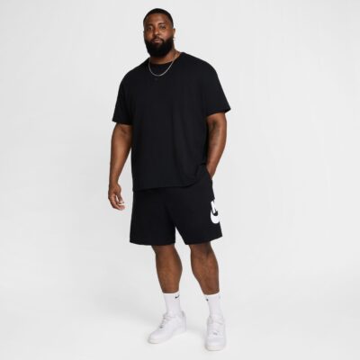 NIKE M NK CLUB ALUMNI FT SHORT BLACK/BLACK/WHITE – Bild 6