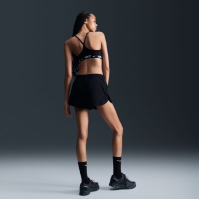 NIKE W NK DF INDY LGT SPT BRA BLACK/BLACK/WHITE – Bild 3