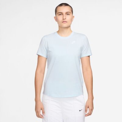 NIKE W NSW CLUB SS TEE BLUE TINT
