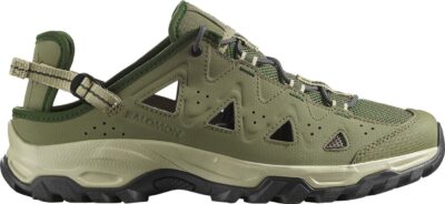 SALOMON SHOES ALHAMA Dlicgr/Asphal/Blckfr DEEP LICHEN GREEN/ASPHALT/BLACK FOR