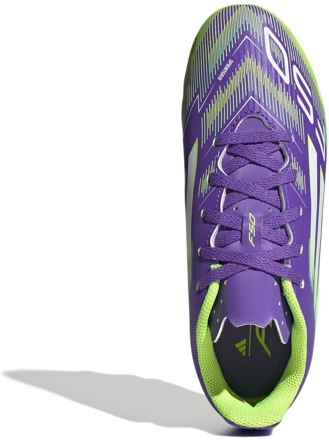 ADIDAS F50 CLUB FG/MG J PURRUS/FTWWHT/LUCLEM – Bild 3