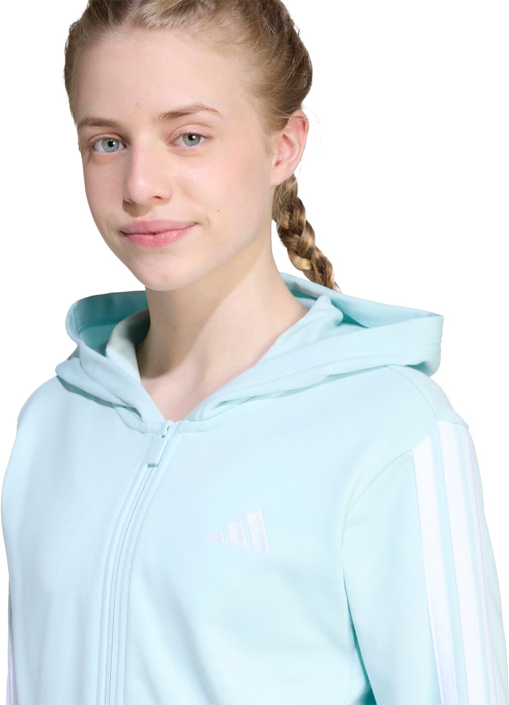 ADIDAS JG 3S FT FZ CRO HALMIN/WHITE – Bild 5