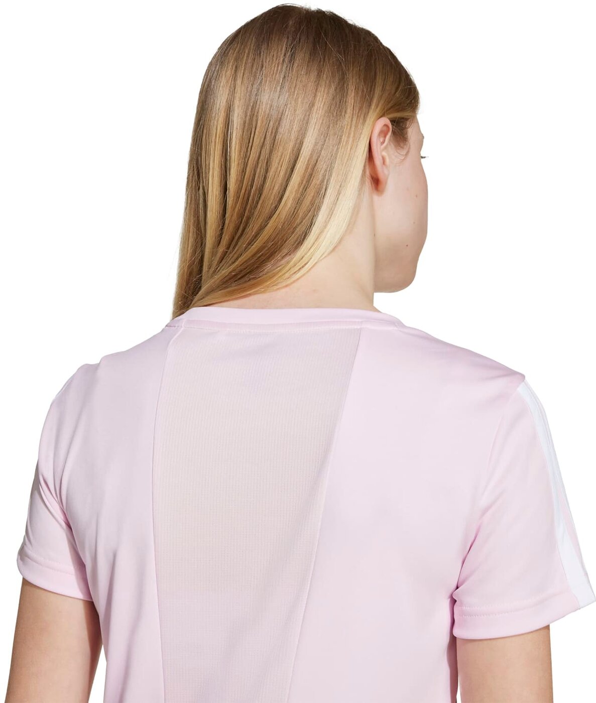 ADIDAS JG TR-ES 3S TEE CLPINK/WHITE – Bild 6