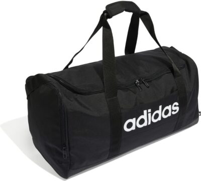 ADIDAS LINEAR DUFFEL M BLACK/BLACK/WHITE – Bild 3