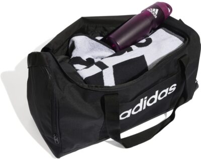 ADIDAS LINEAR DUFFEL M BLACK/BLACK/WHITE – Bild 4