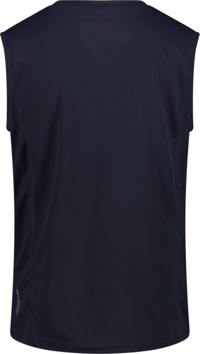 CMP MAN SLEEVELESS T-SHIRT B.BLUE-LIMEGREEN – Bild 2
