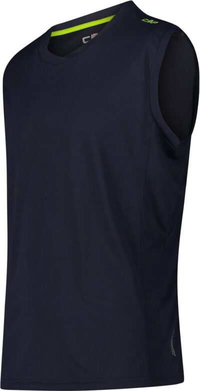 CMP MAN SLEEVELESS T-SHIRT B.BLUE-LIMEGREEN – Bild 3