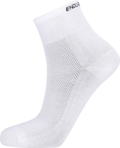 ENDURANCE Alcudia Viscose (Bamboo) Quarter Run Socks 1-Pack WHITE