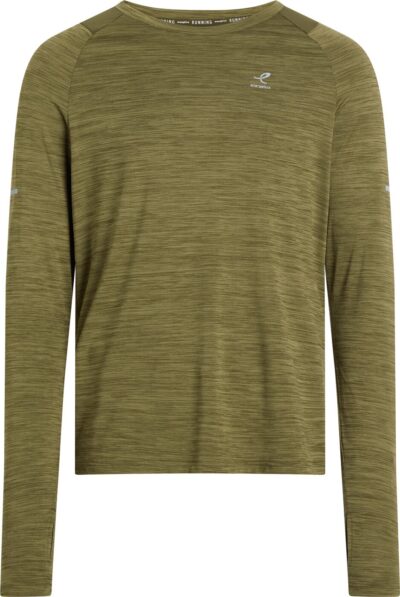 ENERGETICS He.-Langarmshirt Ailo LS M MELANGE/OLIVE DARK/O