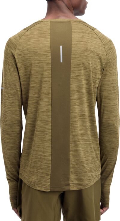 ENERGETICS He.-Langarmshirt Ailo LS M MELANGE/OLIVE DARK/O – Bild 2