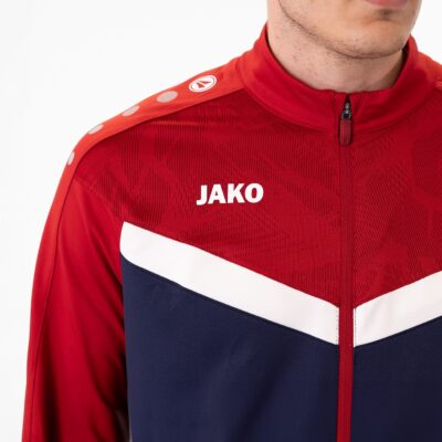 JAKO Polyesterjacke Iconic MARINE/CHILI ROT – Bild 5