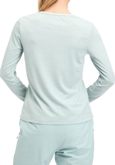 McKINLEY Da.-Langarmshirt Hunu LS W 907 MELANGE/GREEN SM – Bild 2
