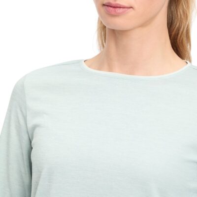 McKINLEY Da.-Langarmshirt Hunu LS W 907 MELANGE/GREEN SM – Bild 3