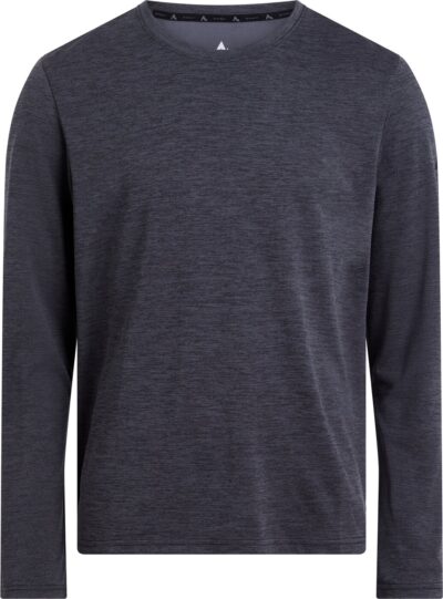 McKINLEY He.-Langarmshirt Hunu LS M MELANGE/BLACK NIGHT/