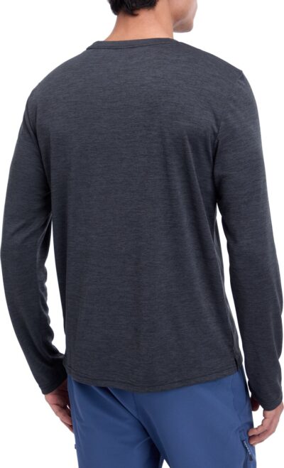 McKINLEY He.-Langarmshirt Hunu LS M MELANGE/BLACK NIGHT/ – Bild 2