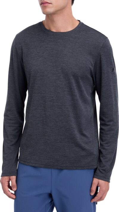 McKINLEY He.-Langarmshirt Hunu LS M MELANGE/BLACK NIGHT/ – Bild 3
