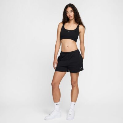 NIKE W NSW NK CHLL FT MR 4IN SHORT BLACK/SAIL – Bild 3